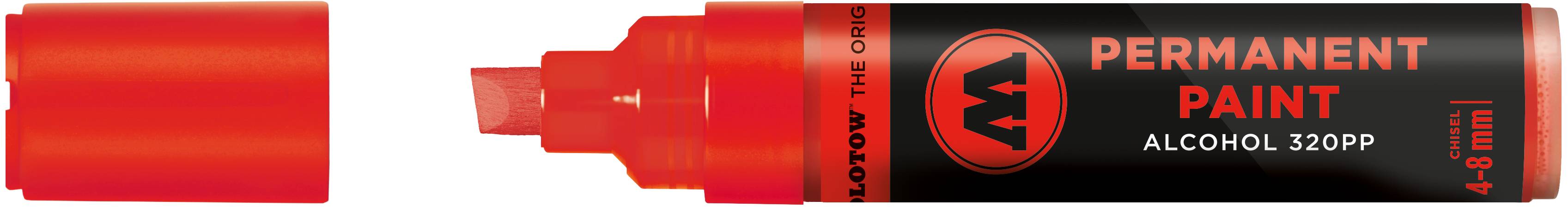 Marker Permanent Paint 320PP Alcohol, 4-8mm, Nr.013, verkehrsrot