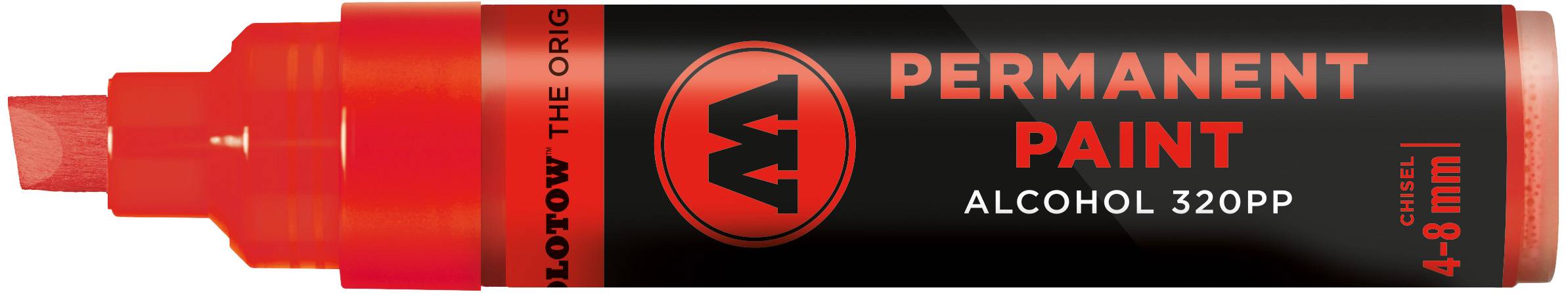 Marker Permanent Paint 320PP Alcohol, 4-8mm, Nr.013, verkehrsrot
