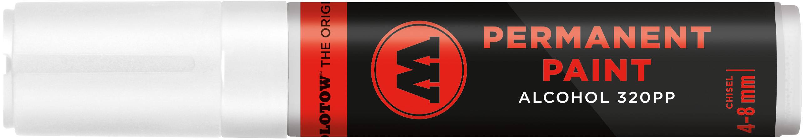 Marker Permanent Paint 320PP Alcohol, 4-8mm, Nr.160, signalweiss