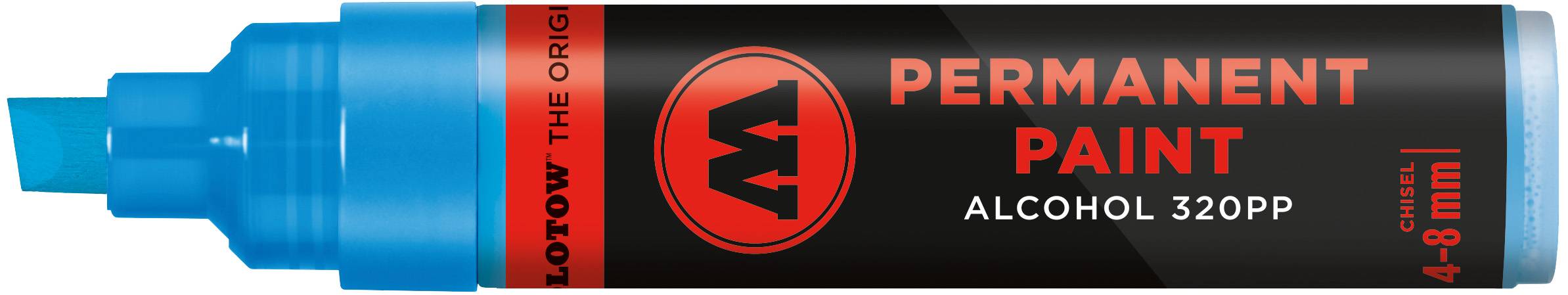 Marker Permanent Paint 320PP Alcohol, 4-8mm, schockblau mittel