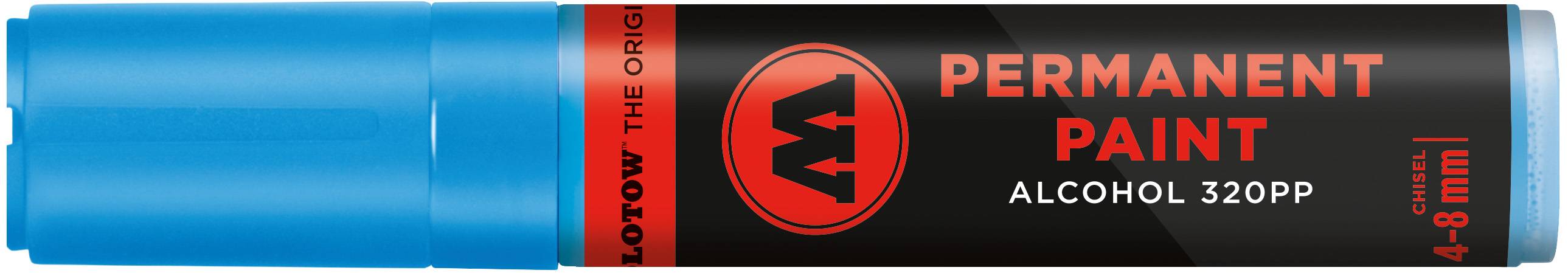 Marker Permanent Paint 320PP Alcohol, 4-8mm, schockblau mittel