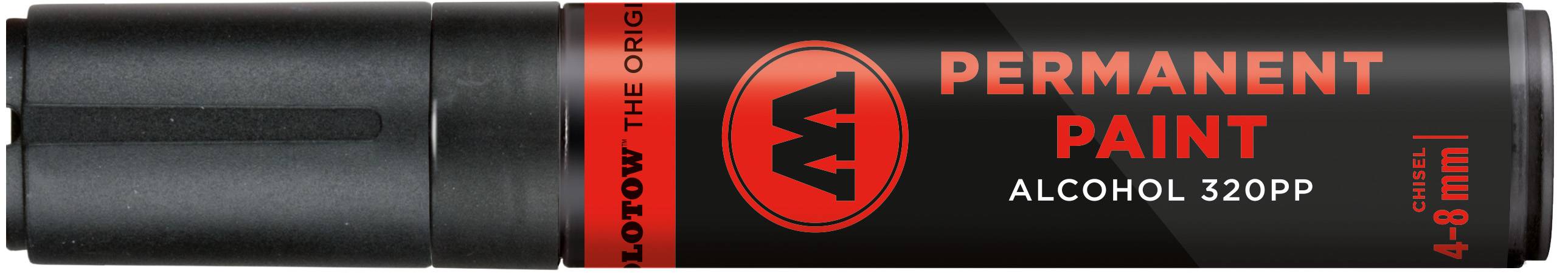 Marker Permanent Paint 320PP Alcohol, 4-8mm, signalschwarz