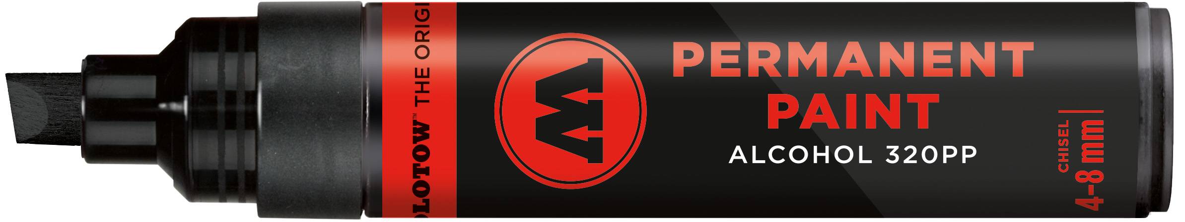 Marker Permanent Paint 320PP Alcohol, 4-8mm, signalschwarz