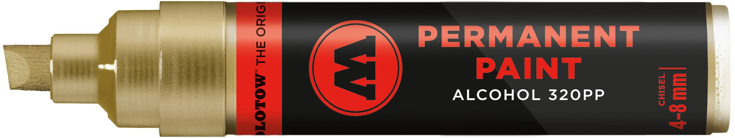 Marker Permanent Paint 320PP Alcohol, 4-8mm, Nr. 401, gold