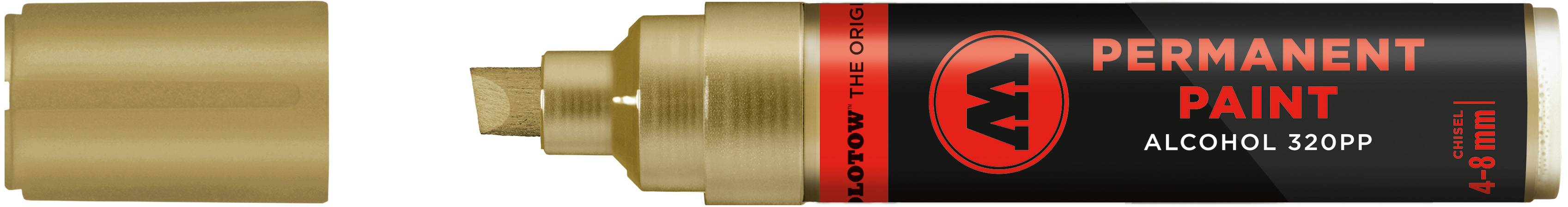 Marker Permanent Paint 320PP Alcohol, 4-8mm, Nr. 401, gold