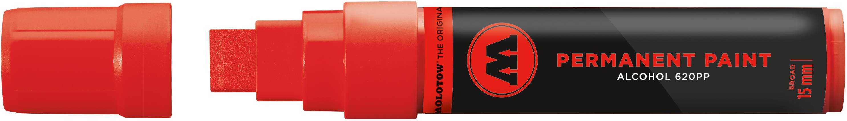 Marker Permanent Paint 620PP Alcohol, 15mm, verkehrsrot