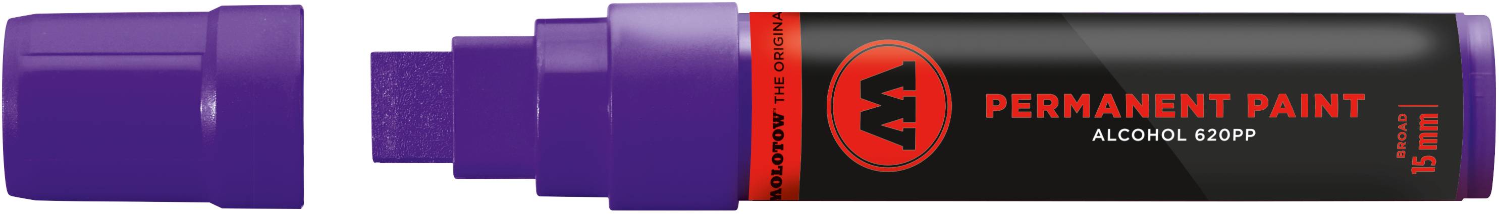 Marker Permanent Paint 620PP Alcohol, 15mm, purpur