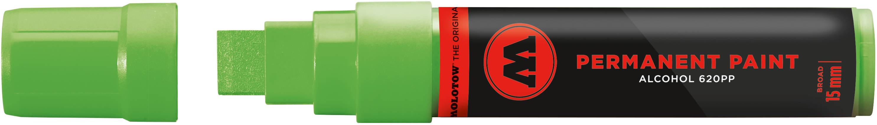 Marker Permanent Paint 620PP Alcohol, 15mm, cremegrün