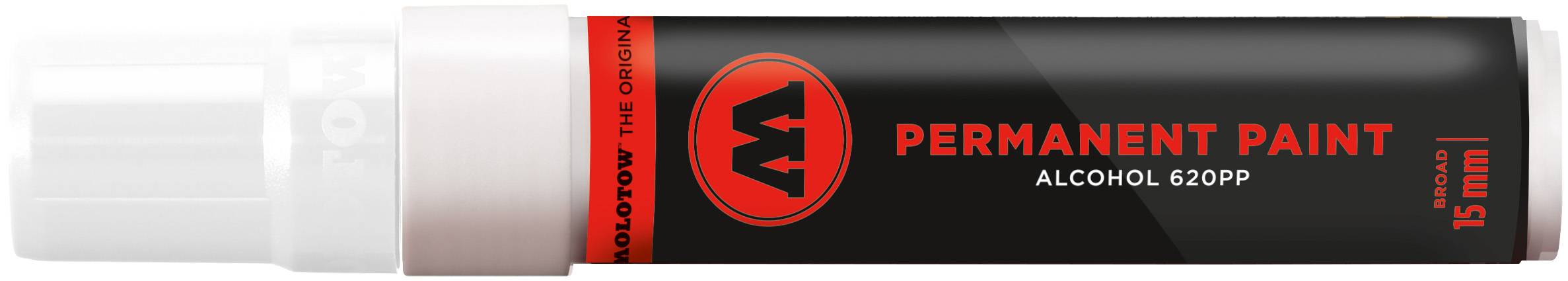 Marker Permanent Paint 620PP Alcohol, 15mm, signalweiss