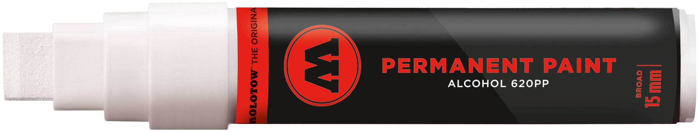 Marker Permanent Paint 620PP Alcohol, 15mm, signalweiss