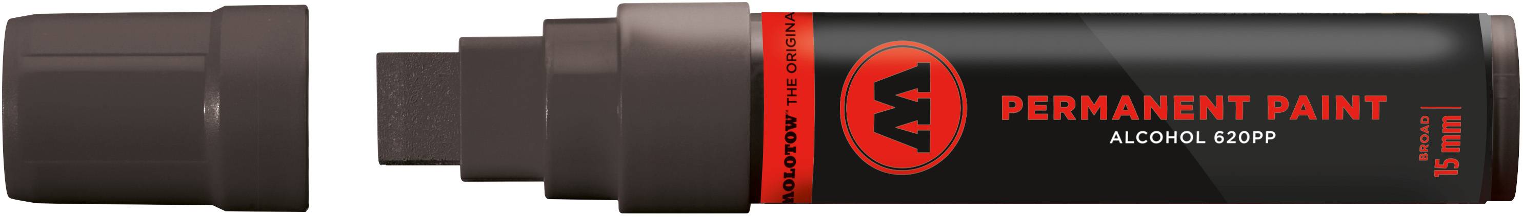 Marker Permanent Paint 620PP Alcohol, 15mm, signalschwarz