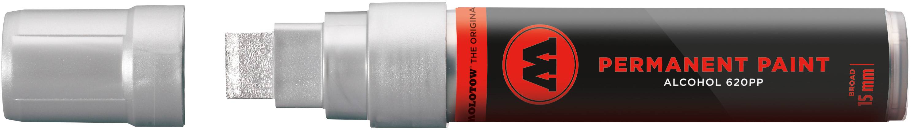 Marker Permanent Paint 620PP Alcohol, 15mm, chromsilber