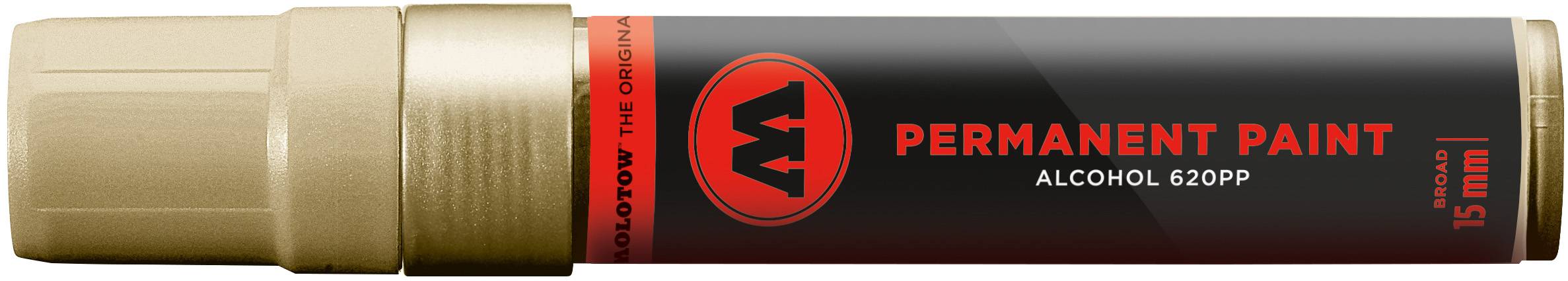 Marker Permanent Paint 620PP Alcohol, 15mm, chromgold