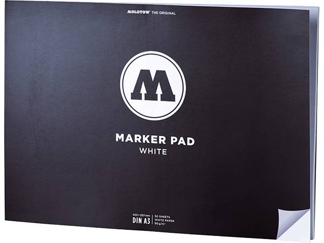 Qualtitätszeichenblock Marker Pad A3 white