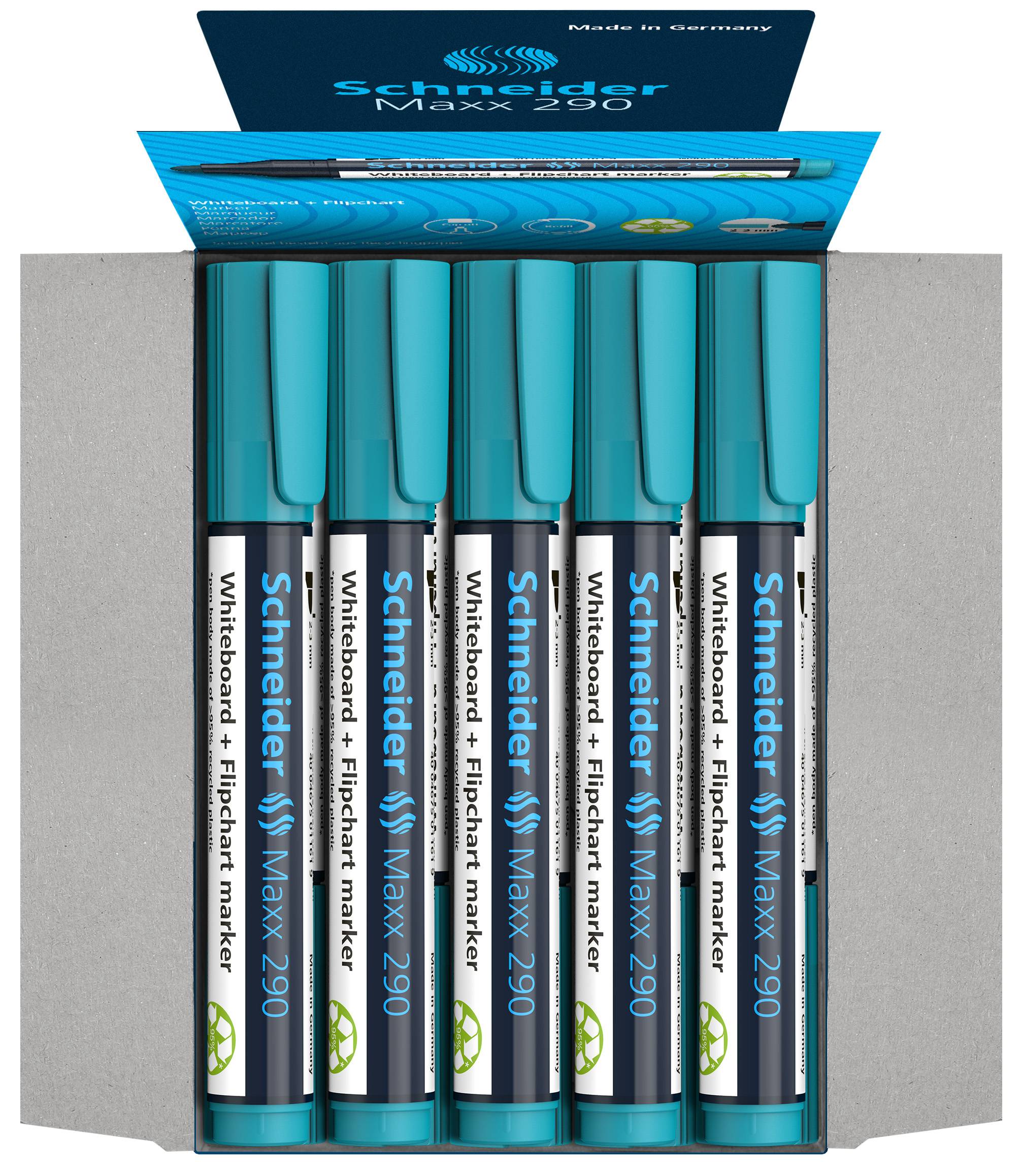 Whiteboard-Marker Maxx 290 türkis, Rundspitze 2-3mm