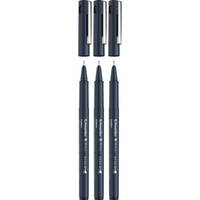 Schneider Schreibgeräte Pictus, Schwarz, Schwarz, Kunststoff, Tinte auf Wasserbasis, Metall, 3 Stück(e)