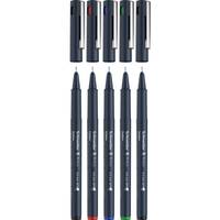 Schneider Schreibgeräte Pictus, Schwarz, Blau, Grün, Rot, Schwarz, Kunststoff, Tinte auf Wasserbasis, 0,5 mm, Metall