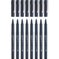 Schneider Schreibgeräte Pictus, Schwarz, Schwarz, Kunststoff, Tinte auf Wasserbasis, Metall, 8 Stück(e)