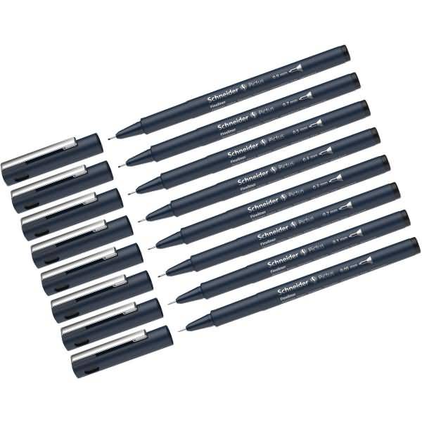 Fineliner Pictus 0,05 0,1 0,2 0,3 0,4 0,5 0,7 0,9mm schwarz VE=8 Stück
