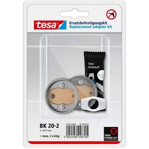 Doppel-Klebefestigungs-Set mit Zamakring BK20-2