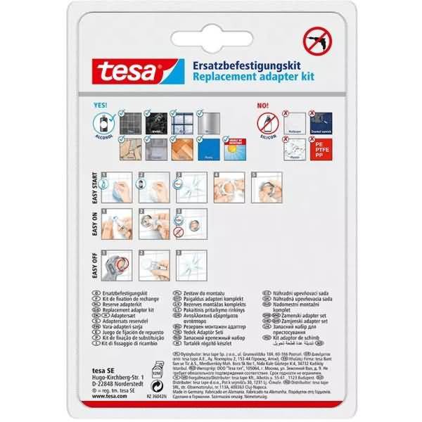 Doppel-Klebefestigungs-Set mit Zamakring BK20-2