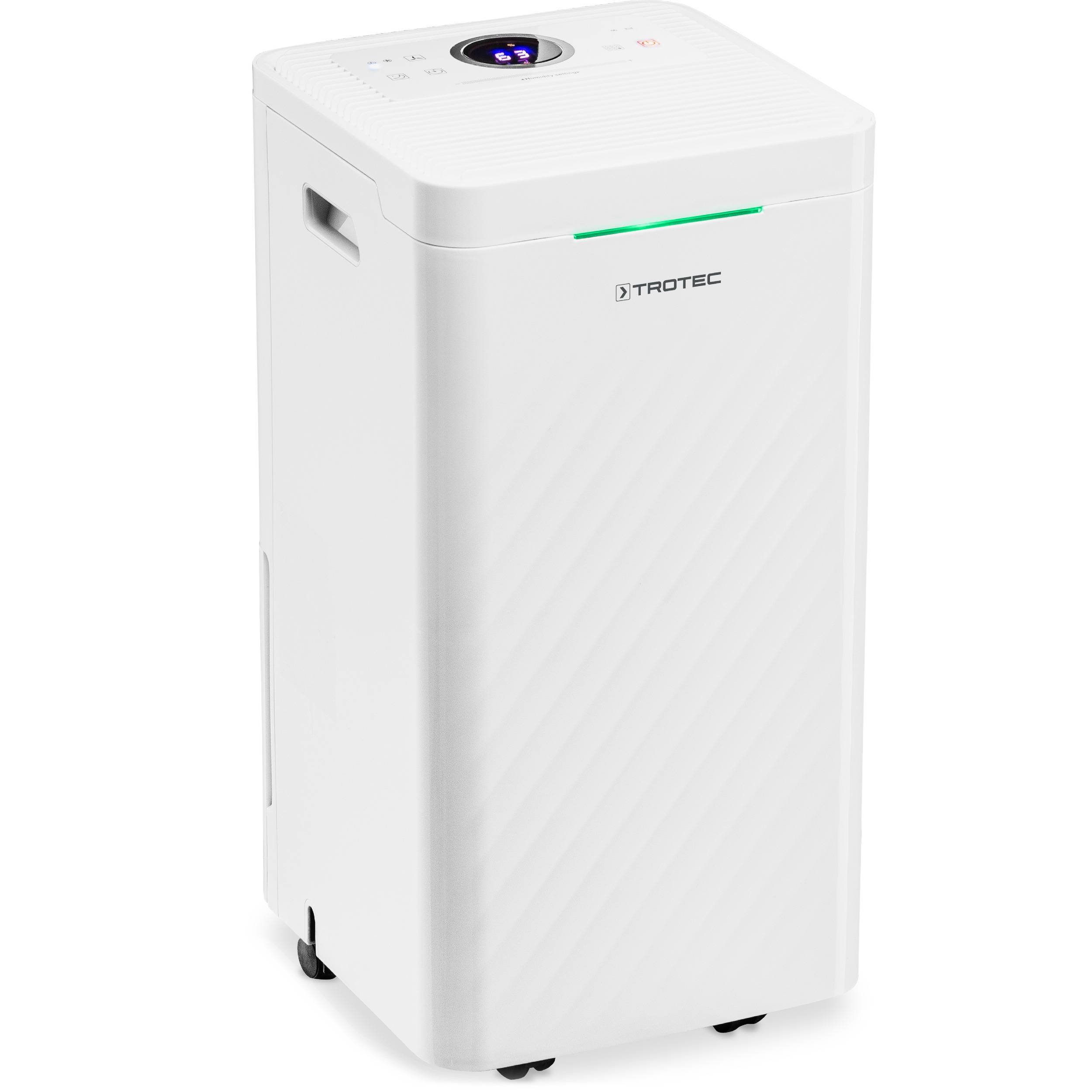 TROTEC Luftentfeuchter elektrisch TTK 27 HEPA – Leistung 12 L/Tag – Fläche 15 m² / 37 m³ – 2in1 Luftreiniger mit HEPA Filter