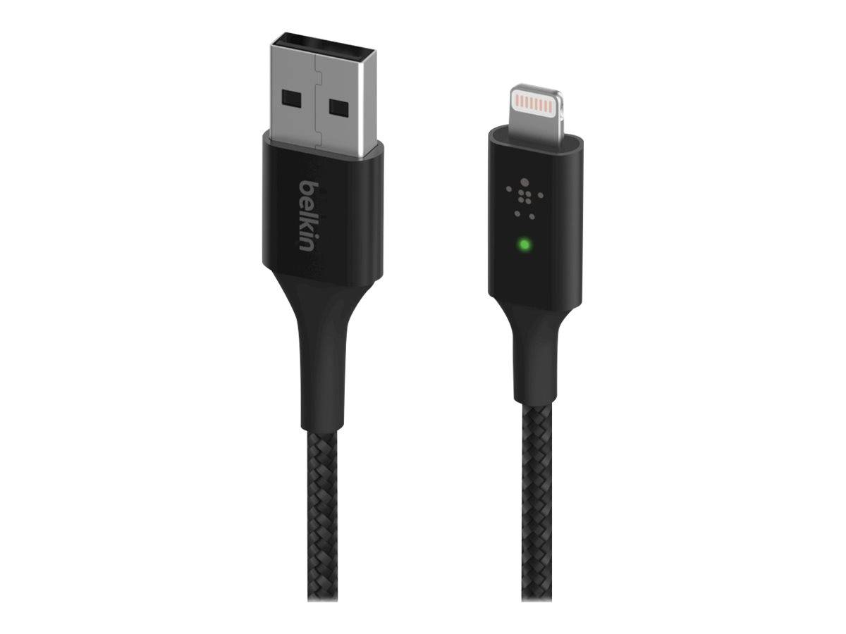 Belkin BOOST CHARGE Smart - Lightning-Kabel - USB männlich bis Lightning männlich - 1.2 m - Schwarz - für Apple iPad/iPhone/iPod (Lightning)