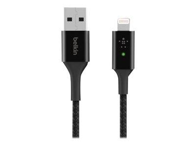 Belkin BOOST CHARGE Smart - Lightning-Kabel - USB männlich bis Lightning männlich - 1.2 m - Schwarz - für Apple iPad/iPhone/iPod (Lightning)