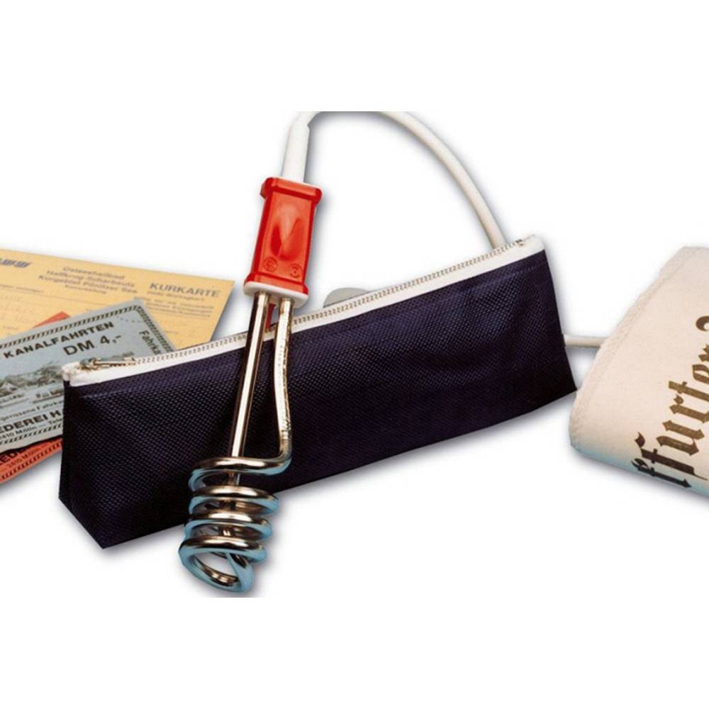 Ehlers RTE 304 Reisetauchsieder, 300 Watt, farbiges Reiseetui, Kabellänge 80 cm (Farbe zufällig, 1 Stück)