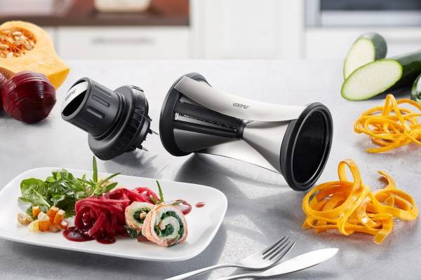 GEFU SPIRELLI XL, Manuell, Schwarz, Edelstahl, Kunststoff, Edelstahl, 90 mm, 90 mm, 240 mm