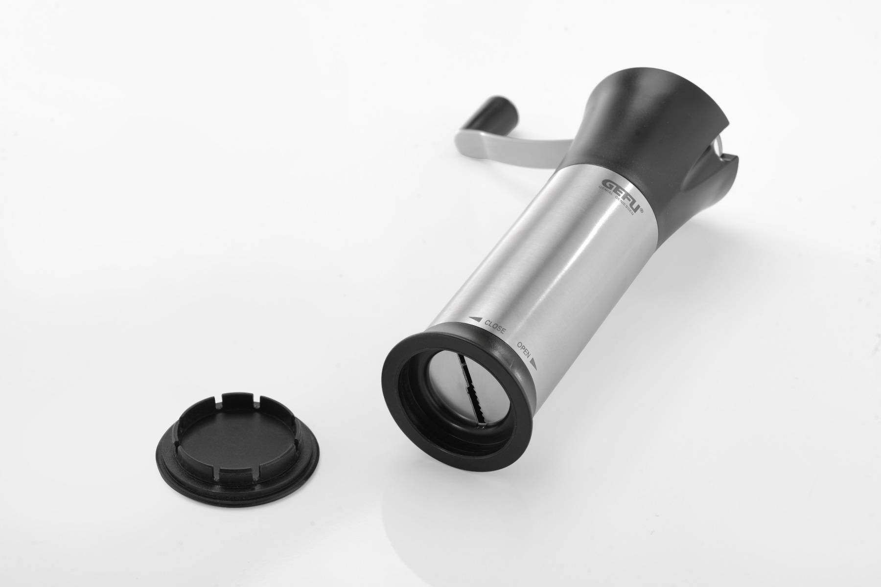 GEFU MOSCATA, Schwarz, Edelstahl, Kunststoff, Edelstahl, Nüsse, 52 mm, 58 mm, 151 mm