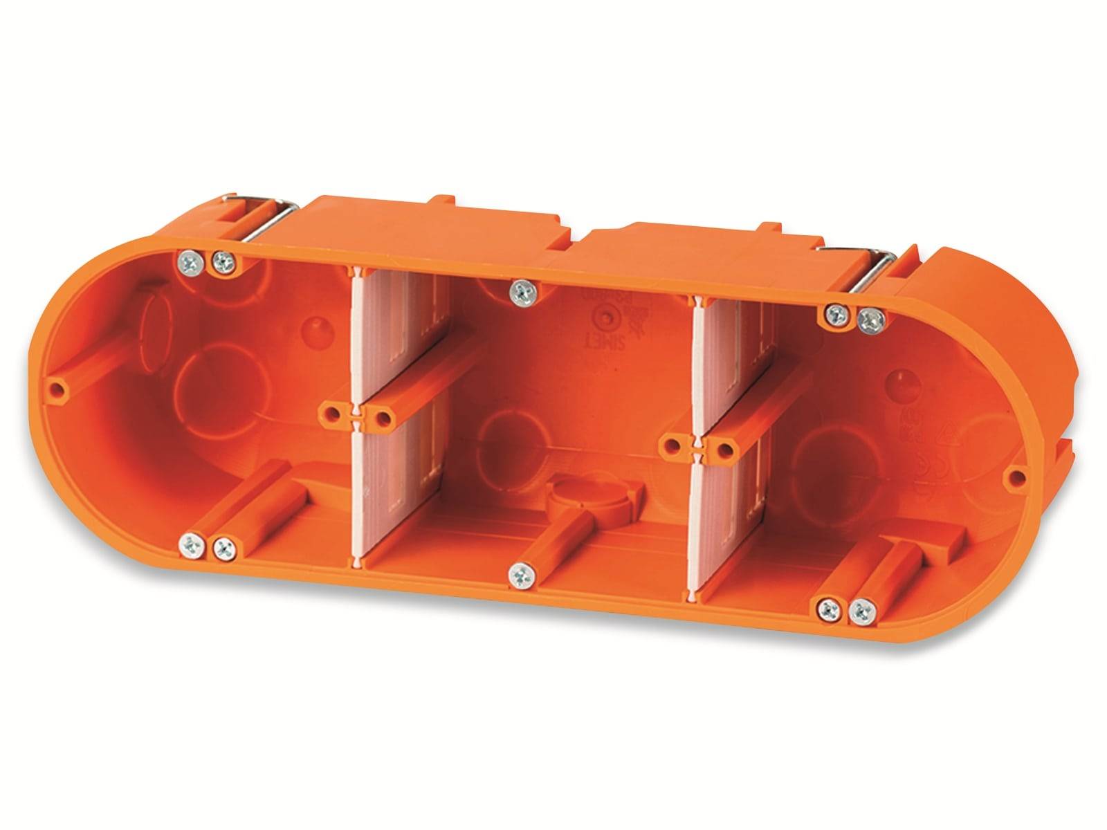 F-TRONIC Hohlwanddose, Ø 68 mm, T 60 mm, 3-fach,massiv