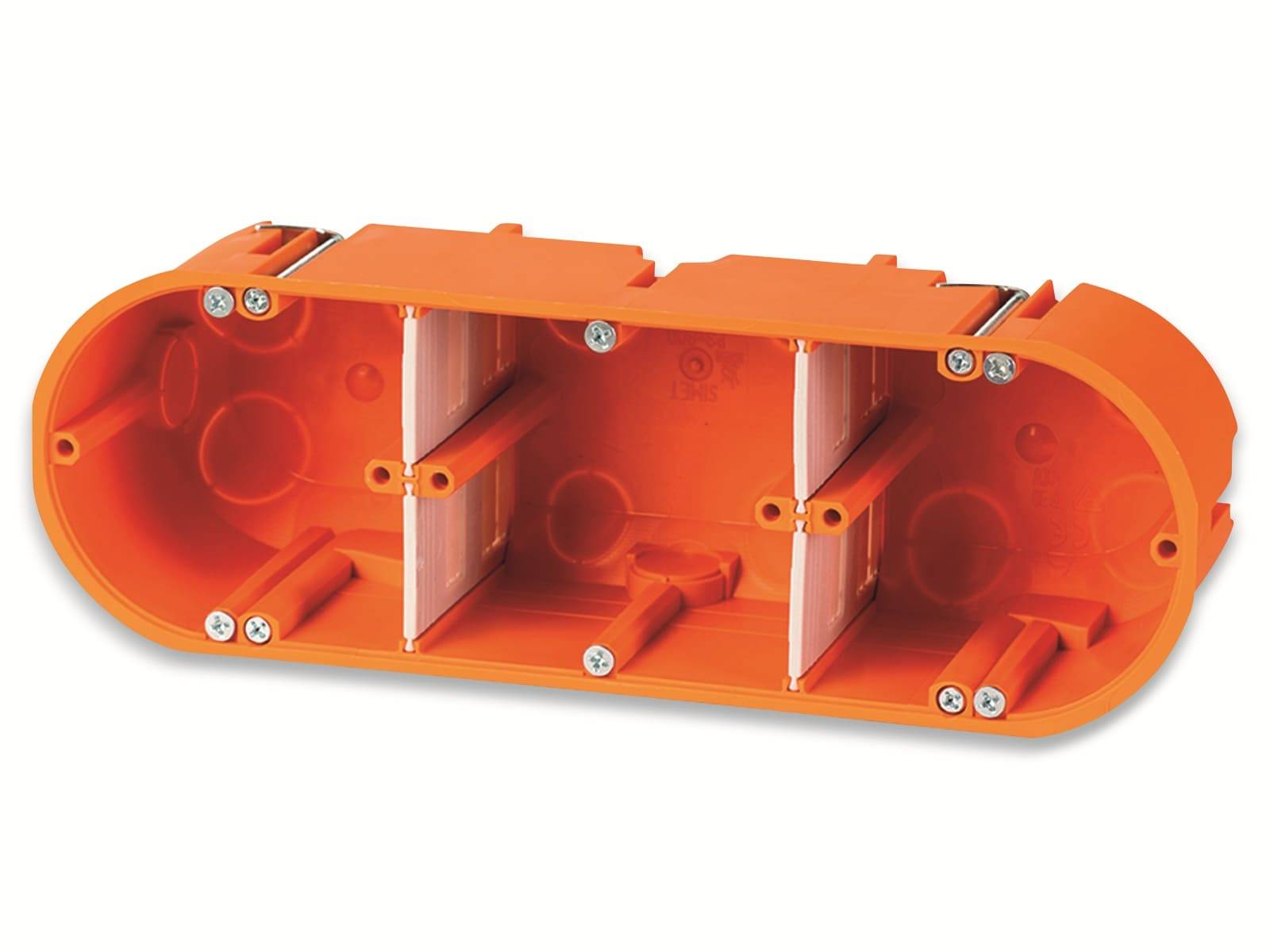 F-TRONIC Hohlwanddose, Ø 68 mm, T 60 mm, 3-fach,massiv