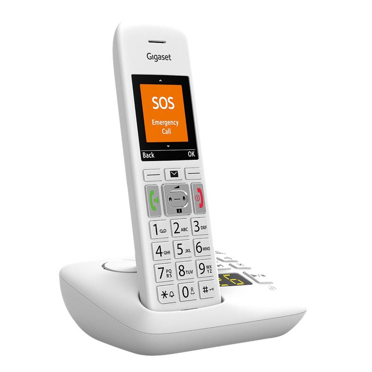 Gigaset E390A Weiß schnurloses Telefon