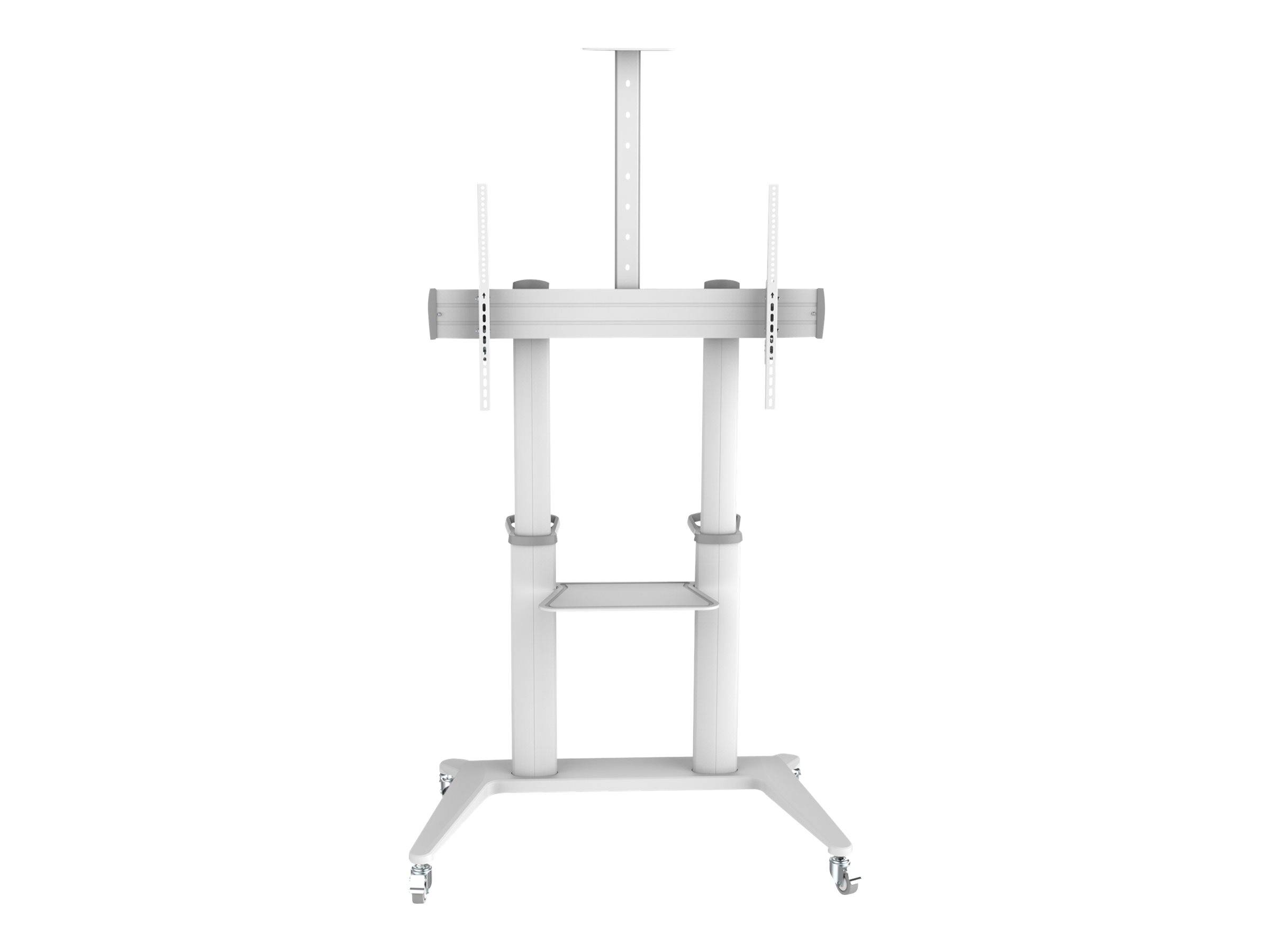 PureMounts DS PDS-0013C - Wagen - für LCD-TV / Kamera - Kunststoff, Aluminium, Stahl - Glossy White - Bildschirmgröße: 178-305 cm (70"-120")