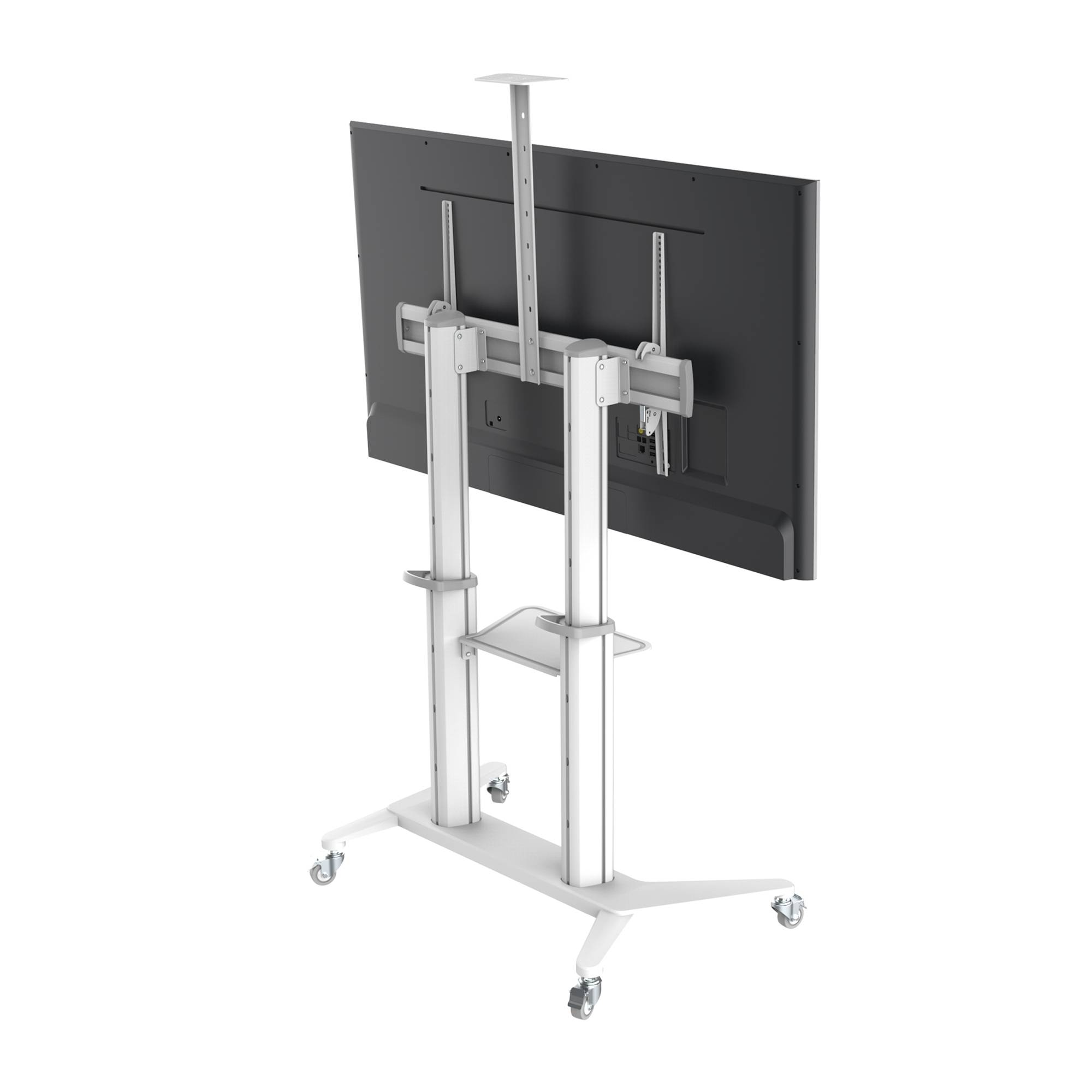 PureMounts DS PDS-0013C - Wagen - für LCD-TV / Kamera - Kunststoff, Aluminium, Stahl - Glossy White - Bildschirmgröße: 178-305 cm (70"-120")
