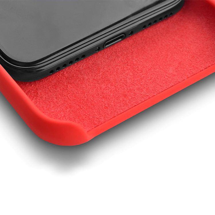 PEDEA Liquid Silicone Case für iPhone X, rot