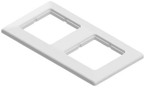 EasyLan Abdeckrahmen, 2-fach, weiß ähnlich RAL 9010, 5 Stück