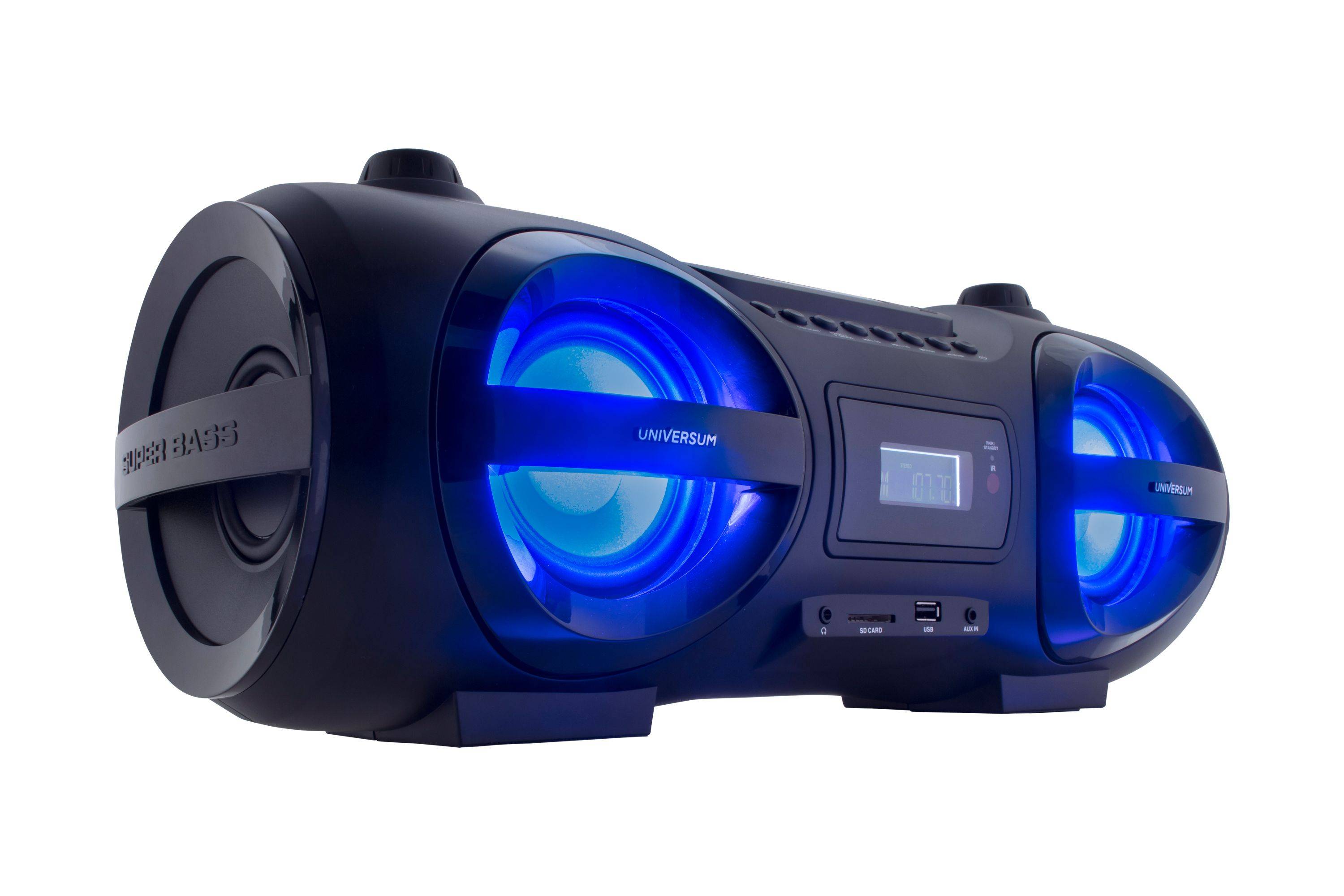 UNIVERSUM CD-Player Boombox Ghettoblaster mit Radio, CD, MP3, Bluetooth, USB, AUX BB 500-20