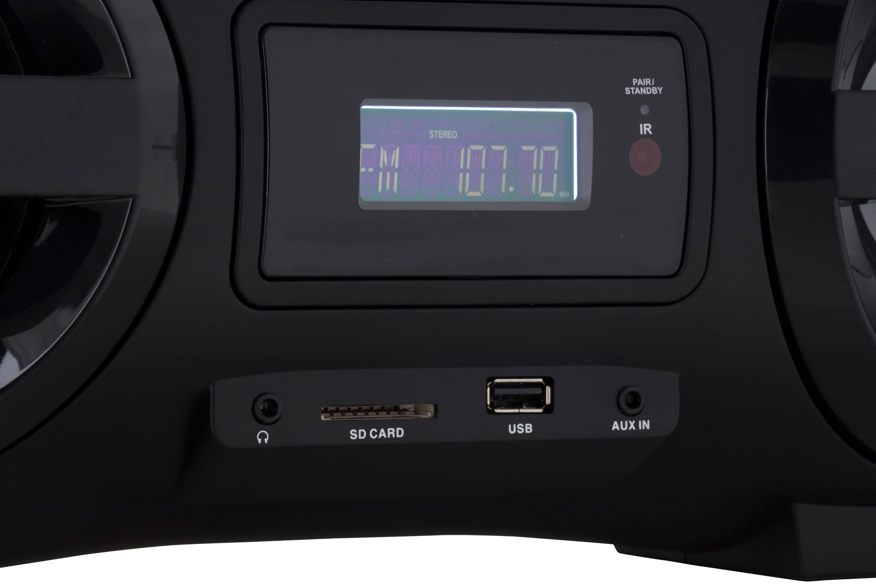 UNIVERSUM CD-Player Boombox Ghettoblaster mit Radio, CD, MP3, Bluetooth, USB, AUX BB 500-20