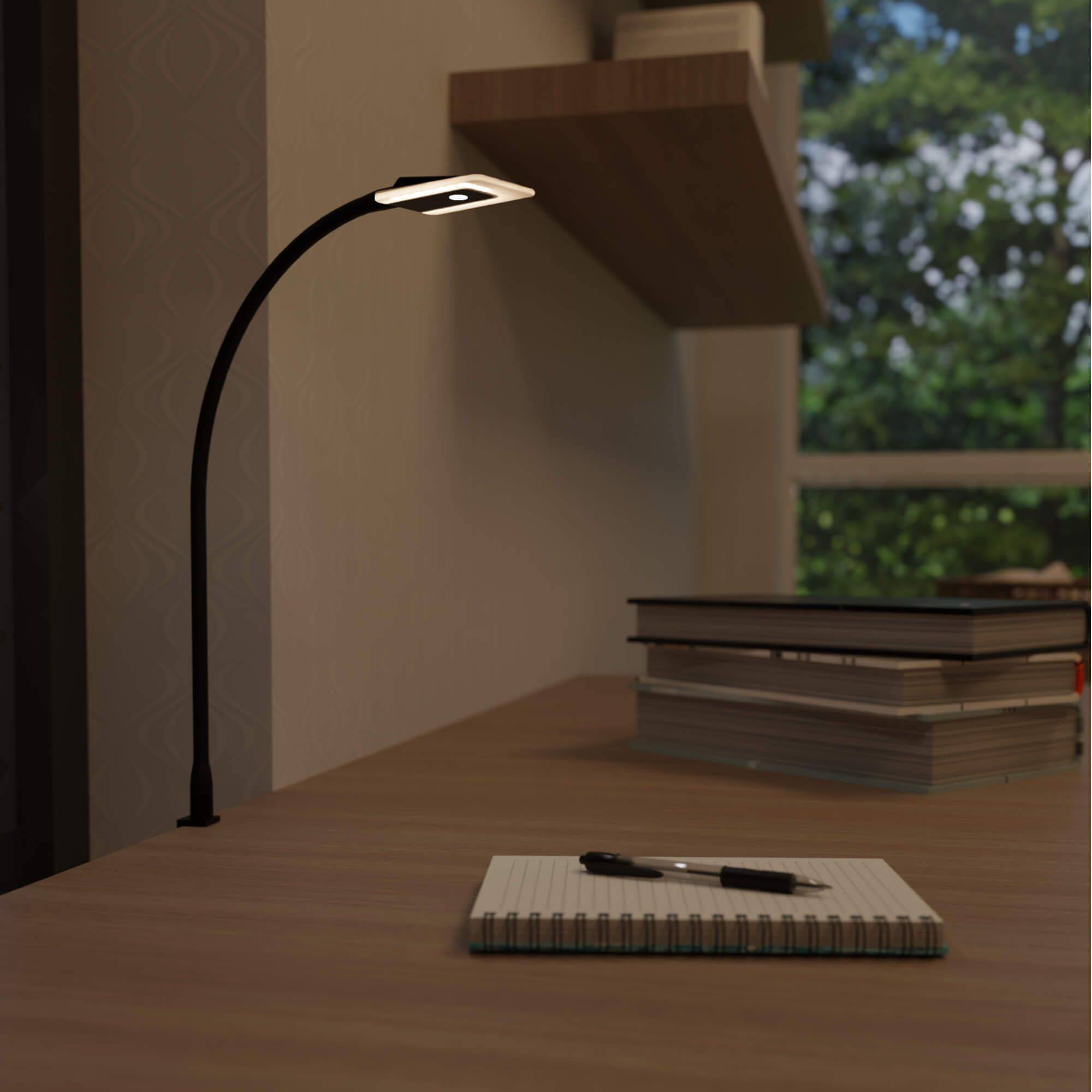 kalb | Diora LED Bettleuchte mit flexiblem Schwanenhals und Dual-Lichtfunktion Leseleuchte Nachttischlampe