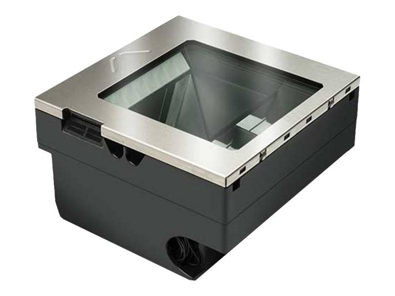 Quadratische Bodendose mit Edelstahlabdeckung und Glaszentrum, verwendet für Zugang zu elektrischen Anlagen oder Kabeln im Boden.