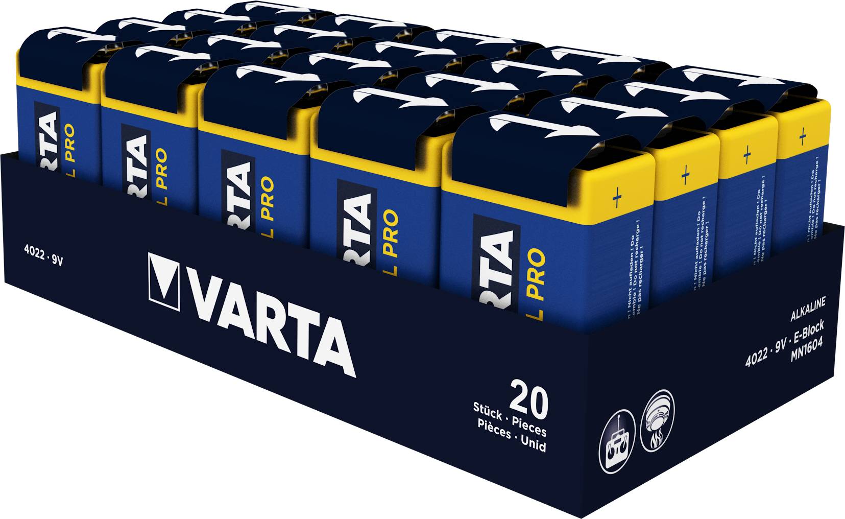 Varta Industrial - Batterie 9V - Alkalisch