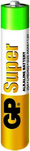 GP Super Alkaline 25A - Batterie 2 x AAAA - Alkalisch