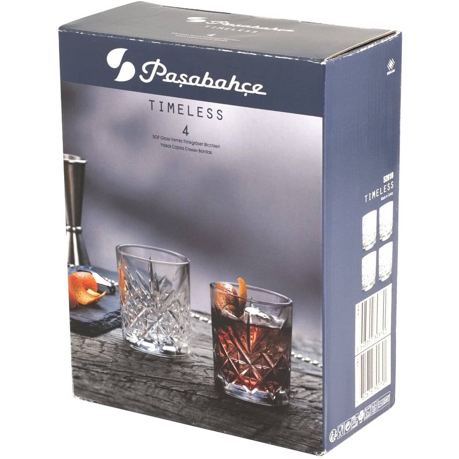 Pasabahce 9337 Timeless Longdrink-Gläser, 21 cl, 4 Stück