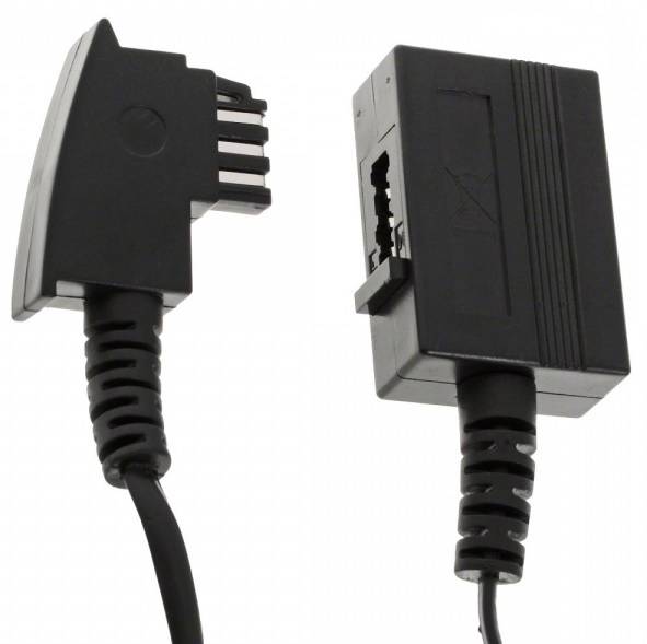 Helos - Telefonverlängerungskabel - TAE-F (M)