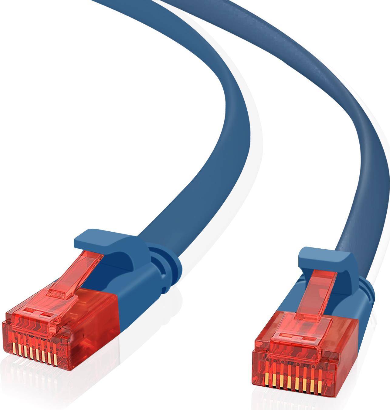 Helos ultra slim Patchkabel U/UTP Cat 6 blau 7,5m