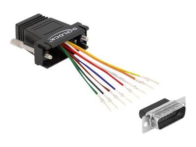 DeLOCK - Netzwerkadapter - DB-15 (M) bis RJ-45 (W)
