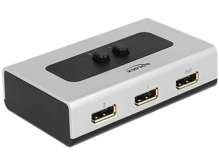 DeLock - Video/Audio-Schalter - 2 x DisplayPort