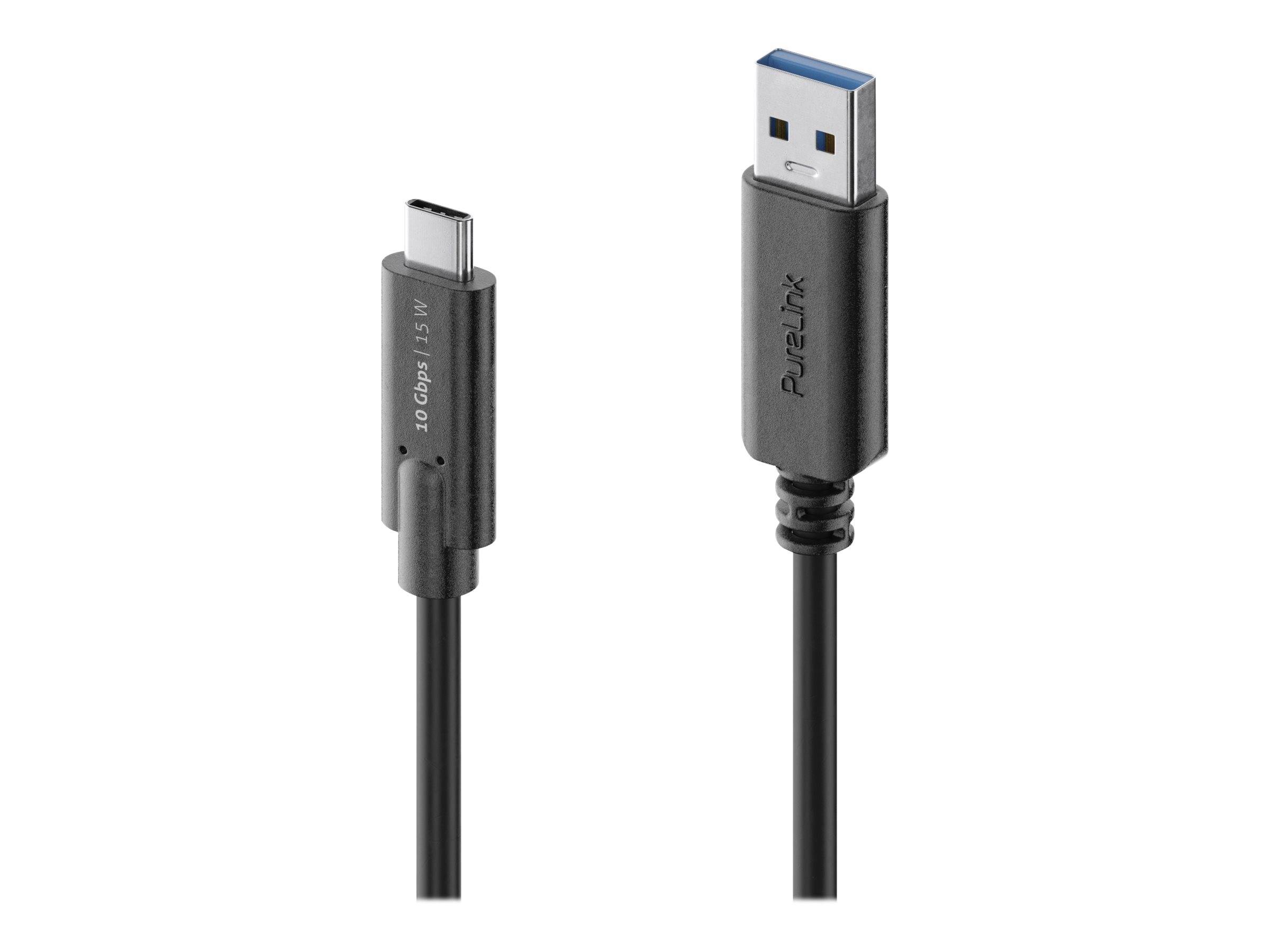 PureLink Premium USB 3.1 Gen. 2 Kabel, USB St. A/ USB St. C, schwarz, 1,0 m